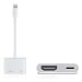 Produktbild Blitz zu HDMI, Lightning Digital-AV-Adapter HDMI und Blitz Ladeanschluss 2 in 1, kompatibles iPhone, iPad, iPod Touch, für HD-TV-Monitor Projektor (1080P) (weiß)