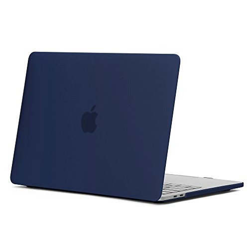 GMYLE Hard Case Frosted für New Macbook Pro 13 Zoll 2016 (A1706/A1708) (Mit/Ohne Touch Bar) - Marineblau Durch gummierte Hard Shell Fall-Abdeckung Hülle Case Etui Tasche