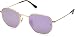 Produktbild Ray Ban Unisex Sonnenbrille Hexagonal Gestell: Gold,Gläser: lila 001/8O), Medium (Herstellergröße: 51)