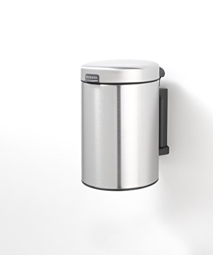 Brabantia 115561 Wandabfallbehälter newIcon mit Kunststoffeinsatz, 3 L, Edelstahl, matt steel, 18.4 x 18.3 cm - 12