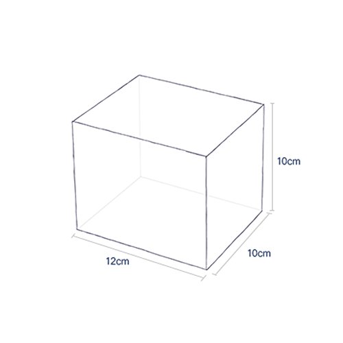 Organizer Kosmetik Pinsel Kosmetikorganiser Klar Acryl Makeup Pinsel Aufbewahrungs Makeup Bürstenhalter mit Perlen MeetYours (Kasten + Pink Perle) - 7