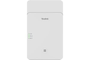 Yealink W75 DECT IP Mini Multi-Cell System – 20 gleichzeitige Anrufe, 3 Basisstationen, 20 Mobilteile, Nahtloses Handover & Roaming, HD-Sprachqualität, PoE-Unterstützung