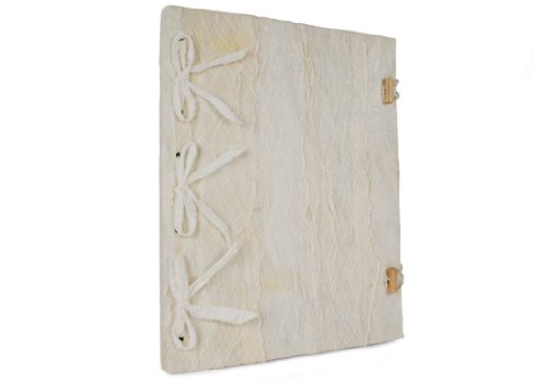 Bark Notizbuch Handgefertigt Wei� Extra Large, blanko Pages (35cm x 28cm x 2cm) - 2