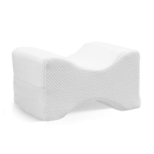 Househome - Almohada de Espuma viscoelástica para piernas, Rodilleras, Almohada para aliviar la ciática, Almohada ortopédica, Embarazo y Dormir Lateral con Funda de Tela Lavable