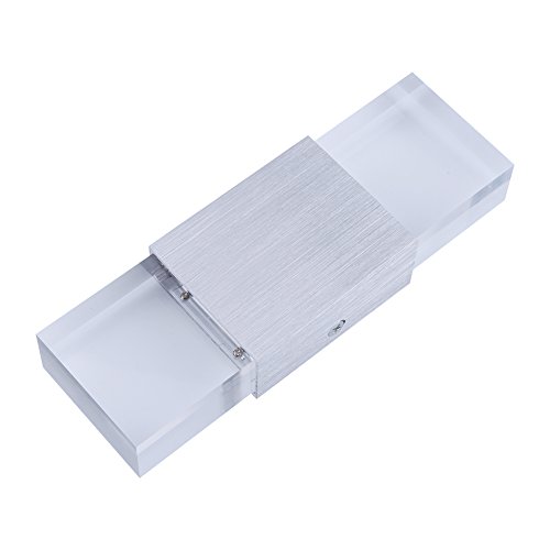 LED Wandleuchte Wandbeleuchtung Lampe Beleuchtung Up Down Leuchte Flurlampe Treppenleuchten aus Aluminium für Wohnzimmer Eingangsflur Dekoration (Warmweiß) - 3