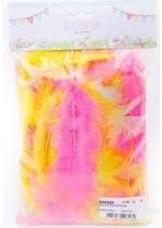 25G EASTER FEATHERS -PINK YELLOW AND WHITE