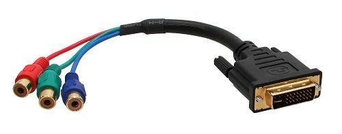 InLine 17900E DVI-I Kabel (24 Plus 5 Stecker, 3x Cinch RGB, 15 cm) - 2