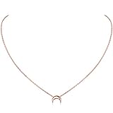 joyeria lunas 💕 Collar de femenina: mujeres, madre, hija, novia, amigas, muchachas, chicas, niñas y etc, uso diario. Collar de buen regalo en Navidad, Nuevo Año, cumpleaños, aniversario, boda, compromiso, Día de Madre, Día Valentín...