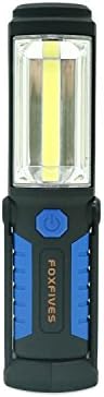 COB LED Torch Flashlight for Home, Auto, Camping, Emergency Kit,Stair Super Bright Inspection Lamp Work Light with Adjusting Stand Hanging Hook and Magnet Base( Blue)