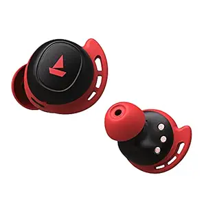 boAt Airdopes 441 TWS Ear-Buds with IWP Technology, Immersive Audio, Up to 30H Total Playback, IPX7 Water Resistance, Super Touch Controls, Secure Sports Fit & Type-C Port(Raging Red)