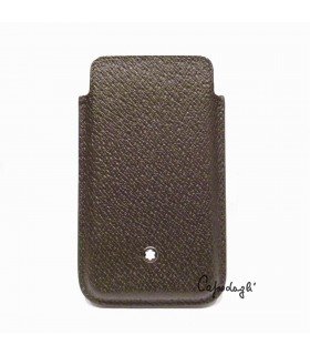 Preisvergleich Produktbild MONTBLANC HÜLLE SMARTPHONE LEDER SARTORIAL MOOSGRÜN 109188