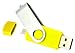 Produktbild DaoRier 8GB/16GB/32GB/64GB Dual USB-Flash-Laufwerk Metall USB 2.0 OTG Dual Transfer Memory Stick 2 in 1 Speicherstick Flash Drive für PC Tablet Andriod Samsung Galaxy S7 Huawei, Gelb 32GB