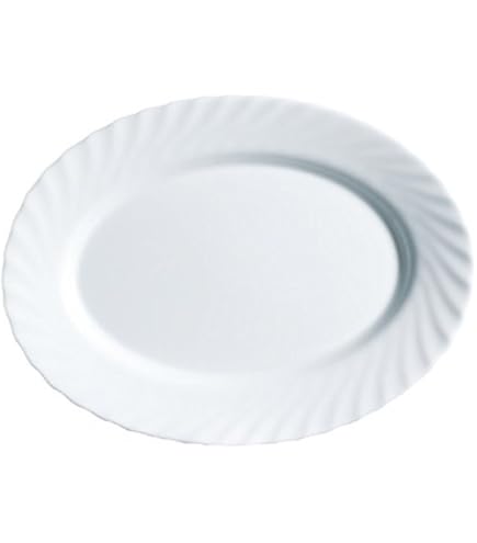 Service De Table Luminarc Trianon 19 Pièces - Verre Trempé Blanc - Micro-ondes Et Lave-vaisselle Safe