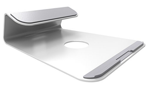 RICOO Laptop Ständer Stand Laptopständer MTS-01 Notebook Halter Podest Erhöhung für DJ Mischpult mit Laptop Kühler an optimalen Punkten für Macbook / für Laptops 11 12 13 15 16 Zoll / Kabelführung Rutschfest - 2