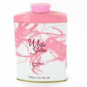 White Satin Tinned Talcum Powder 200g