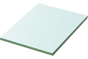 FIRBNUS 20x15x0.8 cm Estante Expositor de Pared Panel de Estante Colgante Suspendidas de Tablero Estante Flotante de Cristal Baldas Estanteria Baño Estanterías Transparente Vidrio Templado
