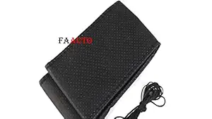 Faauto Leatherite Black Car Steering Cover(Dotted Pattern) Car Steering Wheel Cover Universal for Maruti Suzuki Wagon R