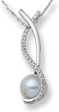 Miore - M0842B - Collier Femme - Or Blanc750/1000 (18 carats) - Perle et diamant