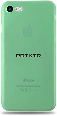 iPhone 7 Case [4.7 inch], PRTKTR® - Ultra Thin [Lightweight] Semi-Transparent [Green Cover] Extended Camera Bumper Protection [Perfect Fit] Precise Cut-Outs
