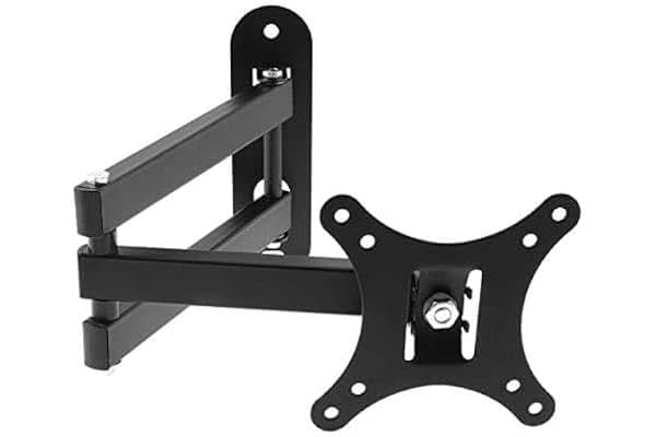 Gadget Wagon 10-27 Inch LCD LED Monitor TV Wall Mount Bracket Flat Panel 10 Degrees Tilt Heavy Duty