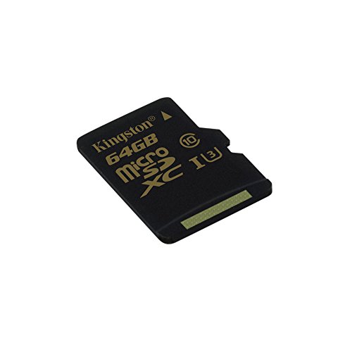Kingston Gold microSD 64GB Class 3 (U3) Speicherkarte mit Adapter UHS-I Speed - 4