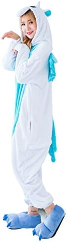 Unicorn Onesie Adult – Feelme Unisex Onesies Pajamas Kigurumi Cosplay Sleepsuit Costume Animal Jumpsuit