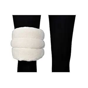 AaraamSek Microwavable Therapeutic Heating Pad for Knee Pain Relief (Cream Colour)