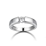 Quaan-Home 1 Stück Schmuck Mode Diamant Öffnen Damen Ringe Edelstahl Partnerringe Freundschaftsringe Eheringe Trauringe Verlobung