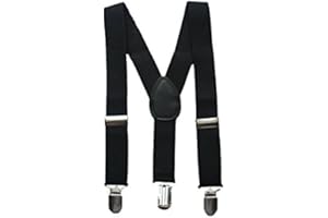 BARGAINEX AWEHIRU Boys Girls Baby Toddler Children Adjustable Washable Black Braces Suspenders 1-8 Years