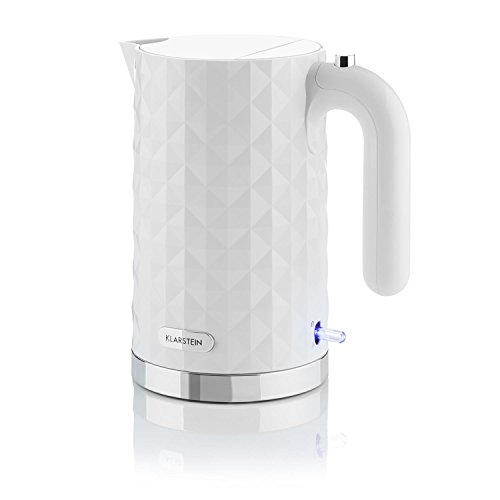 Klarstein Granada Bianca Frühstücksset Wasserkocher + Toaster (2000 Watt, 360° Basisstation, 1,7 Liter Wasserkocher, 1000 Watt Toaster, stufenlose Bräunungsregulierung) weiß - 2