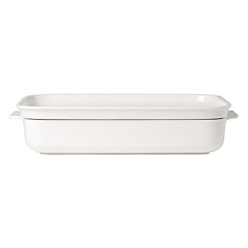 Villeroy & Boch 1360216202 Backform, Porzellan, weiß, 40,3 x 26,4 x 7,2 cm, 2 Einheiten