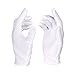 Produktbild NiceButy 4 Paare weißen Baumwollhandschuhe Arbeitsschutzhandschuh Freie Größe Handschuhe Wichen Leichte atmungsaktive Film Münze CD/DVD-Behandlung DIY Tools