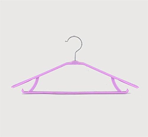 Plastic Colorful Non-slip No trace Sturdy Flexible Clothes Hangers Dry and wet use Multifunction Home Wardrobe Magic Hangers Drying Racks , purple , 10