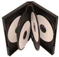 25 x Black 6Way DVD Cases