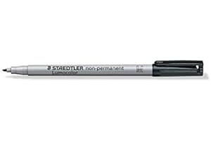 Staedtler Lumocolor Non-Permanent Marker Pens 315 Medium 1 mm Black Pack of 3aa