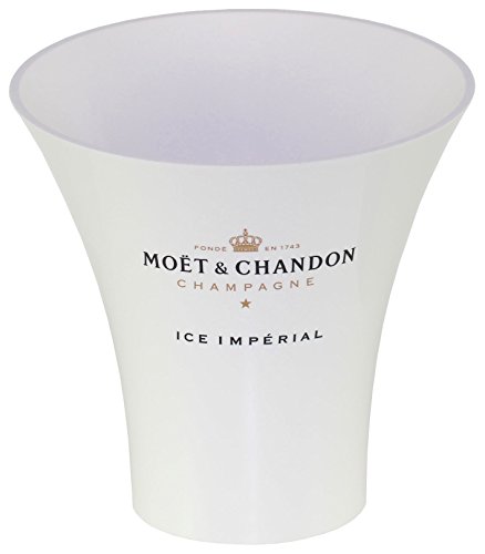 Preisvergleich Produktbild Moet & Chandon Ice Imperial Champagner Flaschenkühler Trendy in Weiss für 0.75 l Standard Oder 1.5 l Magnum Flasche