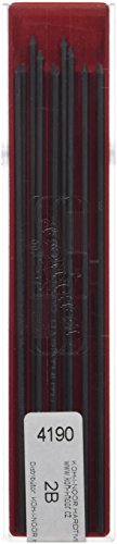KOH-I-NOOR Graphitminen, Härtegrad 2B für Druckbleistift mit Durchmesser 2mm/120mm Länge Druckbleistift