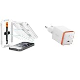 Spigen iPhone 14/13 / 16e / 13 Pro Cam Ekran Koruyucu Kolay Kurulum GLAS.tR EZ Fit Slim HD (2 Adet) - AGL03385 Spigen 30W USB