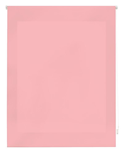 Happystor Clear Estor Enrollable Traslúcido Liso 114-Rosa 175x175