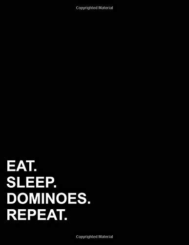 Cropswap.co.nz Eat Sleep Dominoes Repeat: Isometric Graph Paper Notebook: 1 Inch Equilateral Triangle Image