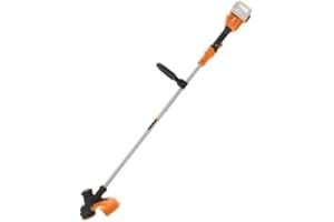 WORX WG183E.9 Podkaszarka 40 V (2 x 20 V), Podwójna Żyłka i Podwójna Moc, Średnica Cięcia 33 cm, Regulowany Uchwyt i Szpula na Żyłkę, bez Akumulatora i Ładowarki