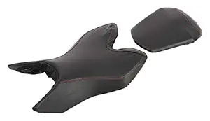 Yamaha Seat Cover for YZF R15 Ver 3.0 (Red Stitching, Black)