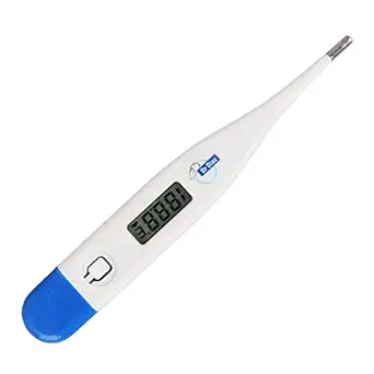 Dr Diaz Digital Clinical Oral Thermometer with USB Interface, Clock Display Accurate & Fast Rectal Fever Detecting Device