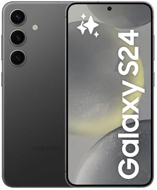Samsung Smartphone Galaxy S24 AI, telefono cellulare Android senza contratto, 8 GB RAM, 128 GB di memoria, fotocamera da 50 MP, lunga durata della batteria, onice nero, produttore di 3 anni