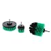 Produktbild Homyl Reinigungsbürste Power scrubbing brush mit mittelharten Borsten, 3 tlg, Ø100 mm, Ø80 mm, Ø40 mm, mit 1/4 Zoll Sechskantschaft - Grün
