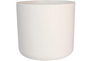 elho B.for Soft okrągła doniczka na kwiaty, 30 sztuk, w 100% z plastiku pochodzącego z recyklingu, Ø 29,5 x wys. 27,6 cm, biała/biała