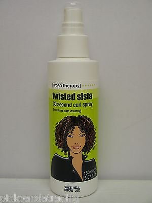 3 X URBAN THERAPY TWISTED SISTA 30 SECOND CURL SPRAY REVITALISES CURLS INSTANTLY