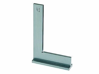 HELIOS-PREISSER Helios Preisser 372105 Équerre DIN 875/II-B, Argent, 200 x 130 mm
