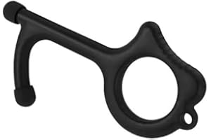 Monaldy Contactless Door Opener Tool - No Touch Door Opener Tool Hands Free Gate Opener for Opening Doors Touching Buttons Keychain Antimicrobial Germ Free Key Copper Touch Tool Hygiene Keyring Button