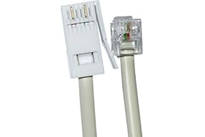 Ornin BT Plug to RJ11 Telephone Cable (3 Meters, White)